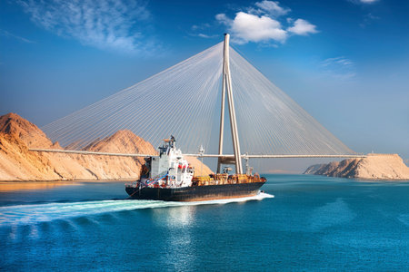 Iran Threatens to Close Strait of Hormuz: Global Crisis Looms. Iran considers closing Strait of Hormuz, impacting global trade. War in the Middle East. Iran. Israel. USA. 2025の写真素材