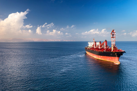 Iran Threatens to Close Strait of Hormuz: Global Crisis Looms. Iran considers closing Strait of Hormuz, impacting global trade. War in the Middle East. Iran. Israel. USA. 2025の写真素材