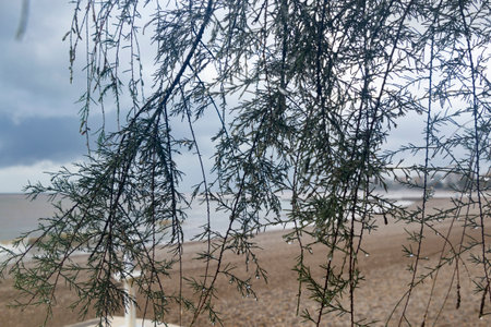 Floods in Spain caused by intense rain storm and DANA. Torrential rain and storm cause flooding in several regions. July 2025の写真素材