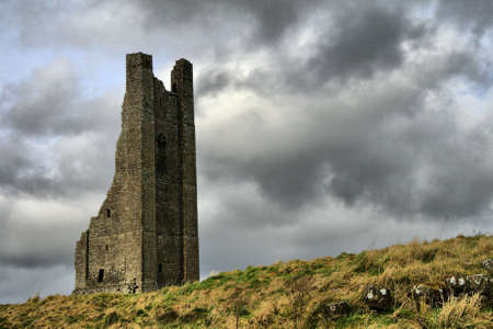 The Yellow Tower of the Abbey of St. Mary, Trim, Co. Meath.の写真素材