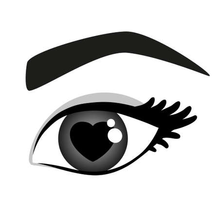 Beautiful woman eyeのイラスト素材