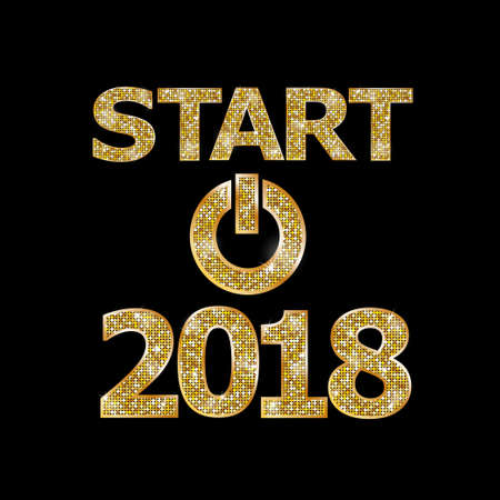 Start new year 2018のイラスト素材