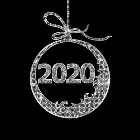 2020 New Year Clock Signのイラスト素材