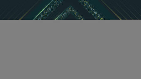 Abstract elegant green background with silver glowing stripes and shimmering glitters. Vector illustration. Geometric backdrop with luxury design. Slanted shapes. Luxury template designのイラスト素材