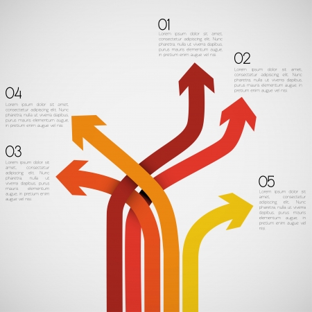 Different Way Infographics   EPS10 Vectorのイラスト素材