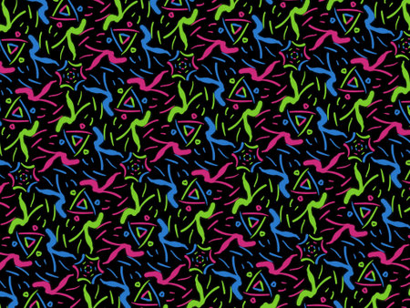 handmade abstract textured seamless pattern illustration image