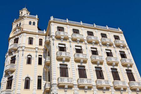 Building on Plaza Vieja in old Havana, Cubaの写真素材