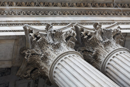 Exterior details of St.Paul's Cathedral, London, UK