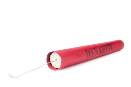 Dynamite on white backgroundの写真素材