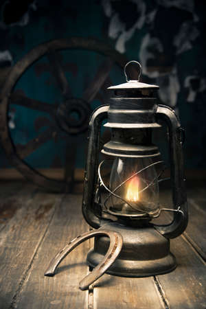 old western background with vintage objectsの写真素材