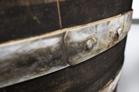 wine barrel bracketの写真素材