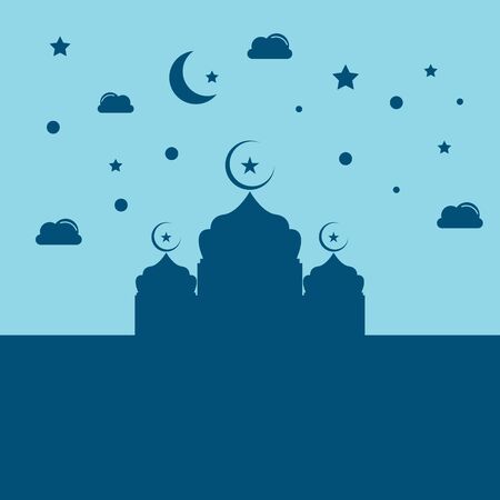 Ramadan logo template vector icon designのイラスト素材