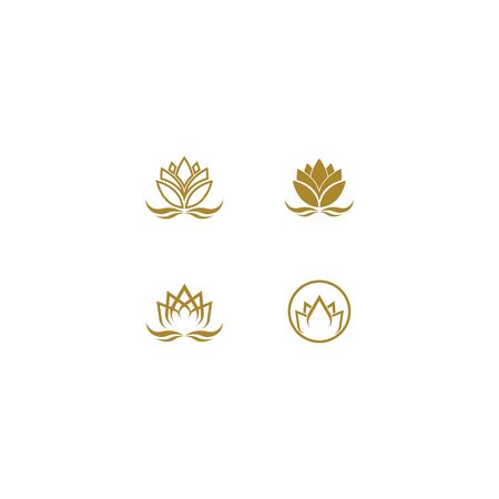 Lotus logo template icon designのイラスト素材