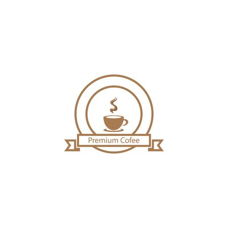Coffee cup logo template vector icon designのイラスト素材