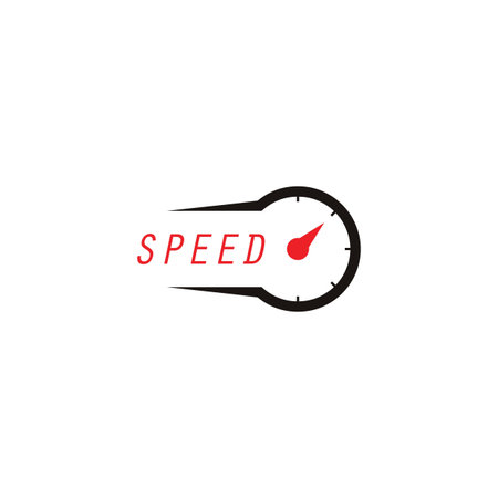Speed logo template vector icon design