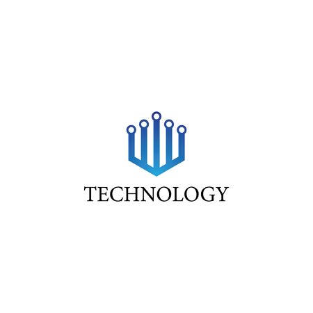 Technology logo template vector icon designのイラスト素材