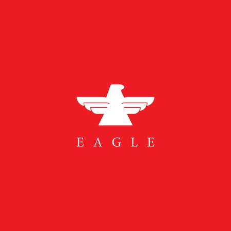 Eagle logo template vector icon designのイラスト素材