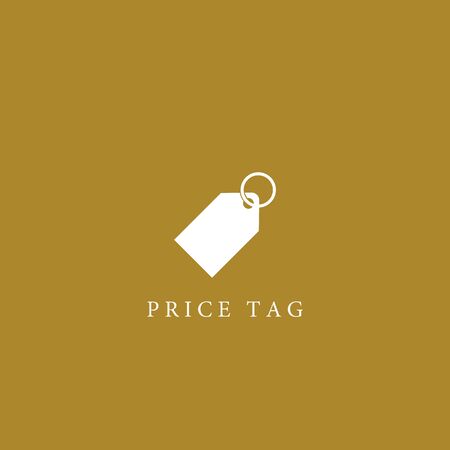 Price tag logo template vector icon designのイラスト素材
