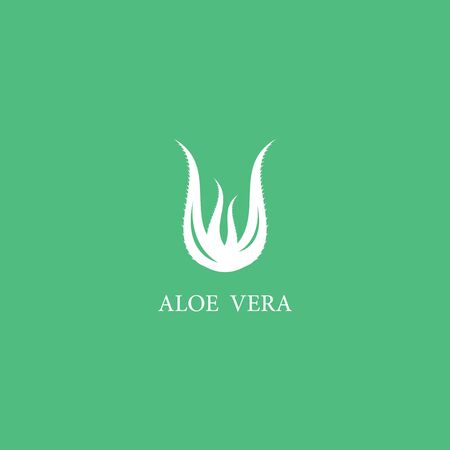Aloe vera logo template vector icon designのイラスト素材