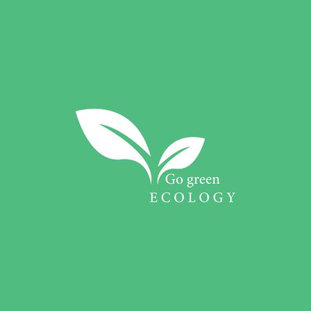 Tree leaf vector logo design, eco-friendly conceptのイラスト素材