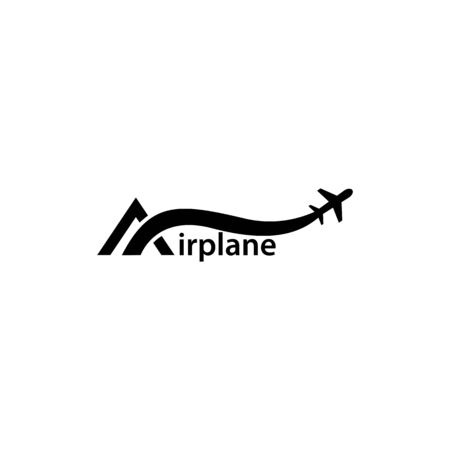 Airplane  template  vector icon designのイラスト素材