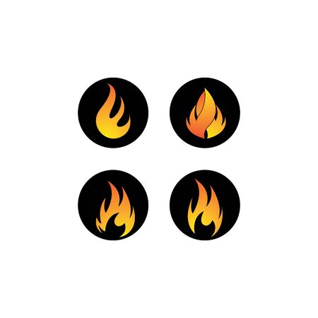 Flame  template vector icon designのイラスト素材