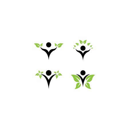 Healthy  template vector icon designのイラスト素材