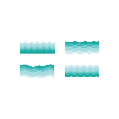 wave  template vector icon designのイラスト素材