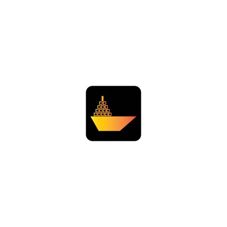 Boat logo template icon designのイラスト素材