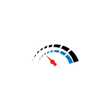 Speedometer logo template vector illustrationのイラスト素材