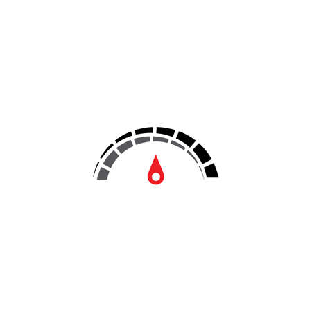 Speedometer logo template vector illustrationのイラスト素材