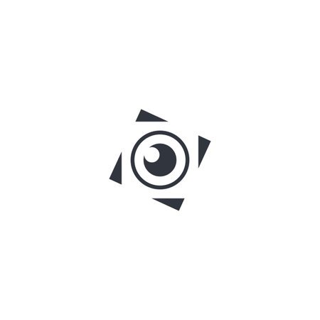 Camera icon vector logo design