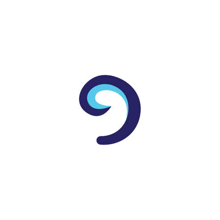 Ocean logo vector icon designのイラスト素材