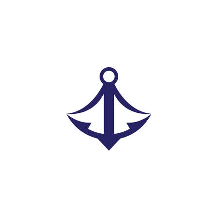 Anchor logo template icon designのイラスト素材
