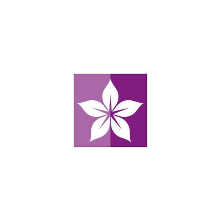 Flower logo vector icon designのイラスト素材