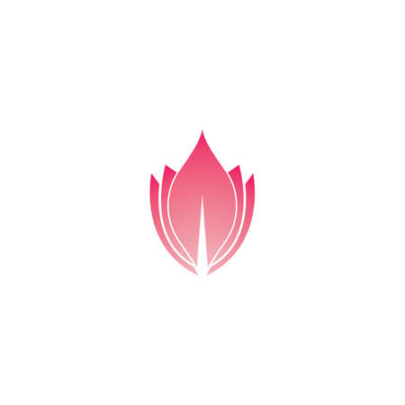 Flower logo vector icon designのイラスト素材
