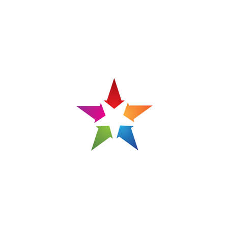 Star logo vector icon designのイラスト素材