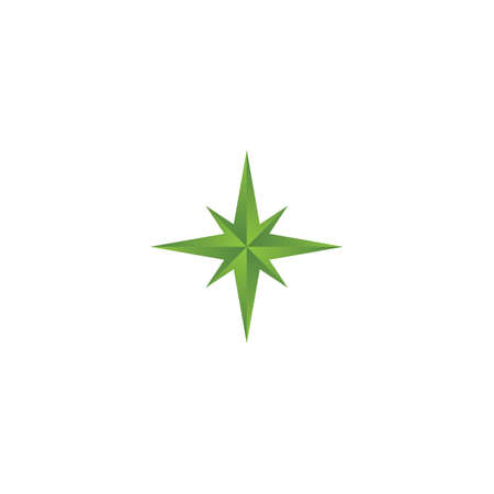 Compass logo template vector icon designのイラスト素材