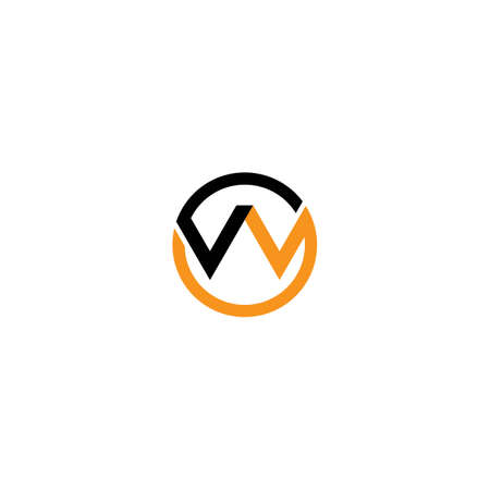 W Letter logo business template vector iconのイラスト素材