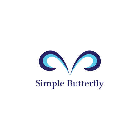 Butterfly logo template vector icon designのイラスト素材