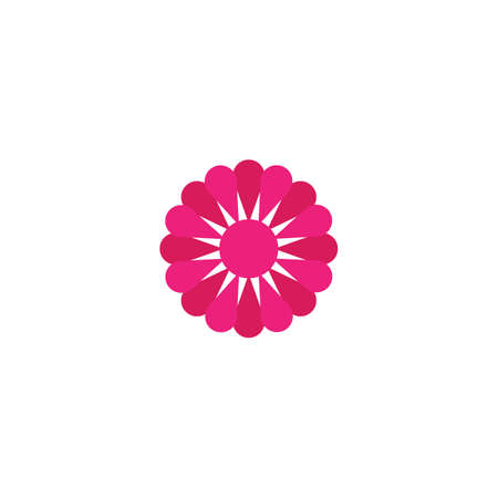 Flower logo vector icon designのイラスト素材