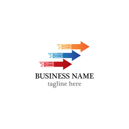 Arrows vector illustration icon logo template designのイラスト素材