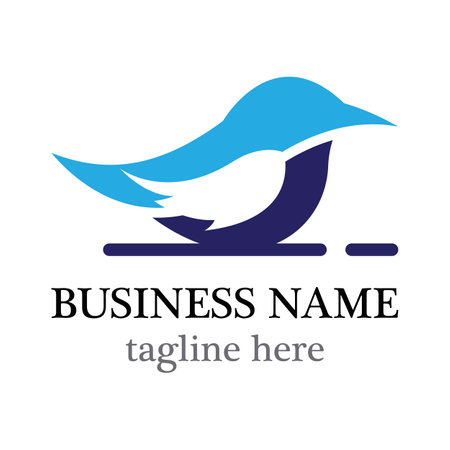Bird logo template vector icon designのイラスト素材