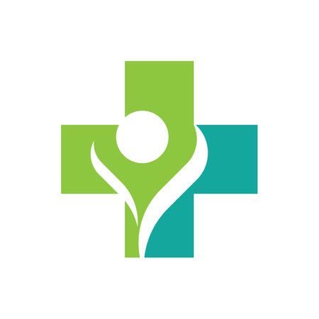 Medical cross logo template vector icon designのイラスト素材