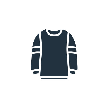 sweater icon in trendy flat style isolated on white background for your web and mobile app design, sweater logo concept.のイラスト素材