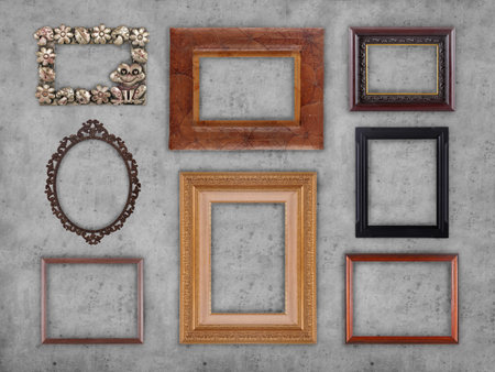 Many different type of frames collection 