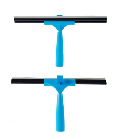 blue wiper for cleaning window