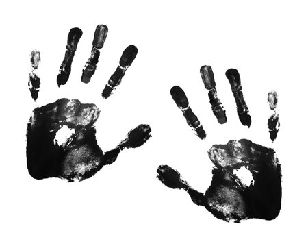 black hand prints