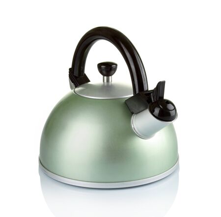 big series of images of kitchen ware. Kettle. in white backgroundの写真素材
