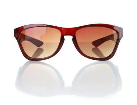 sun glasses isolated on a white backgroundの写真素材